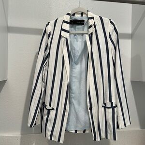 Zara Basics Striped Blazer